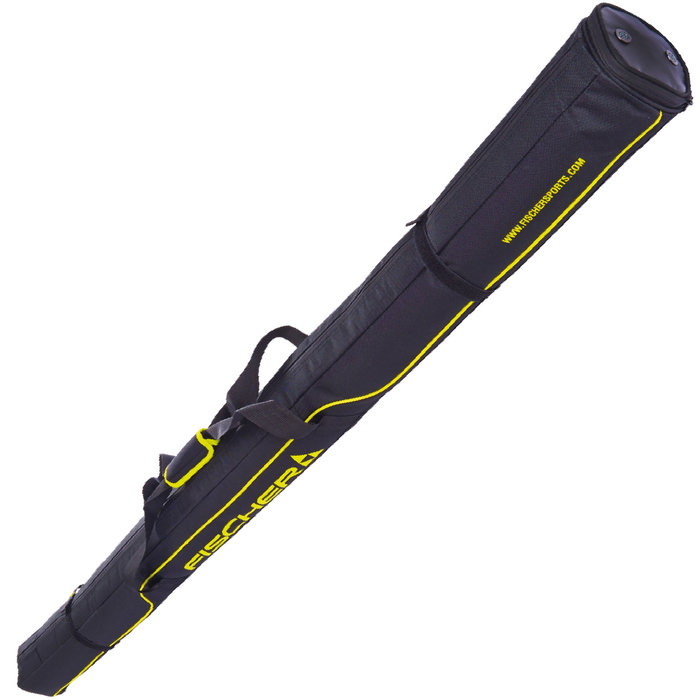 Чехол для беговых лыж FISCHER XC Performance на 1 пару (черный/желтый)