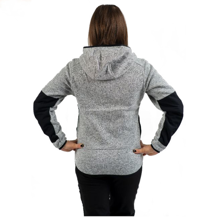 Кофта женская NONAME Fleece Jacket UX (серый/черный)
