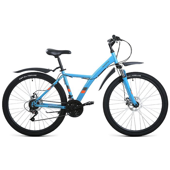 Велосипед FORWARD Dakota 27,5 2.0 D (оранжевый/бирюзовый) (2022)