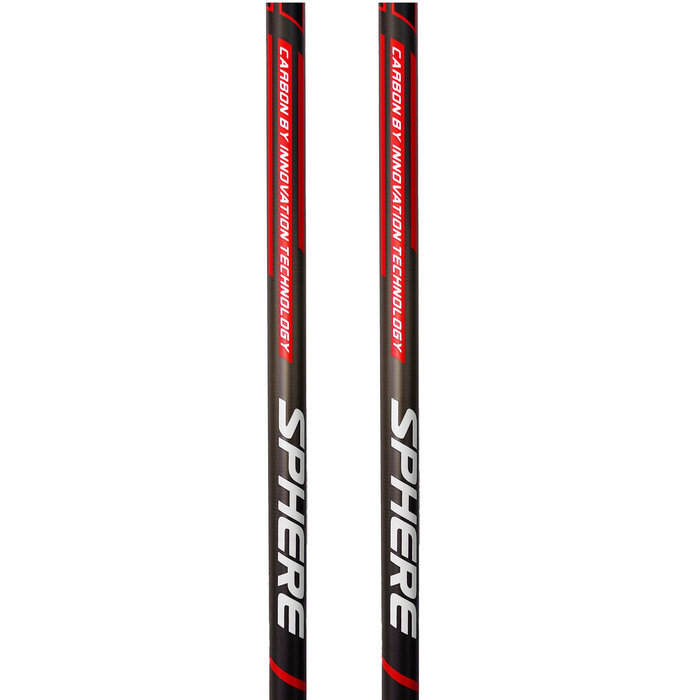 Лыжные палки SKI TIME New Sphere Triac HM (Карбон 100%) (черный/красный)