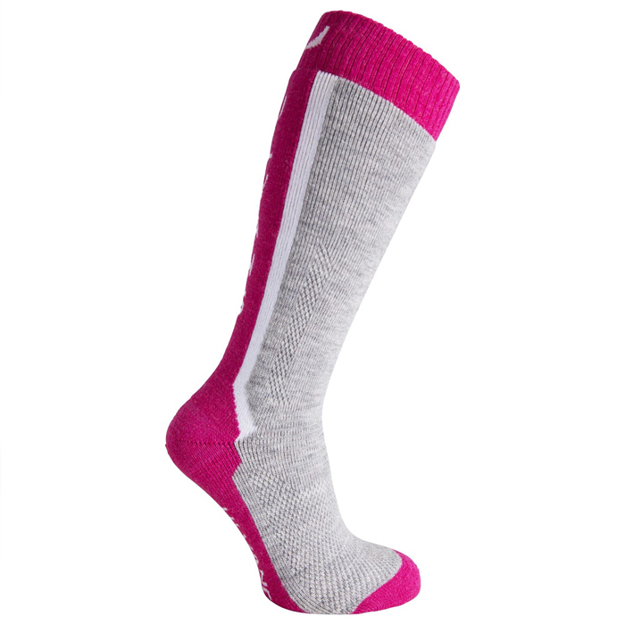 Носки лыжные ULVANG Aktiv knee Jr (серый/розовый)