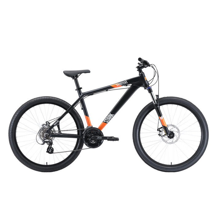 Велосипед STARK Shooter 1 (черный/белый/оранжевый) (2020)