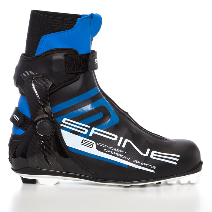 Лыжные ботинки SPINE NNN Concept Carbon Skate (298) (черный/синий)