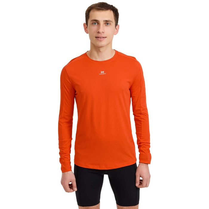 Лонгслив для бега NORDSKI Upcast (оранжевый)