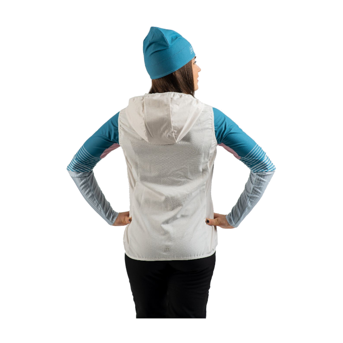 Жилет разминочный женский NONAME Hybrid Vest (белый/голубой)