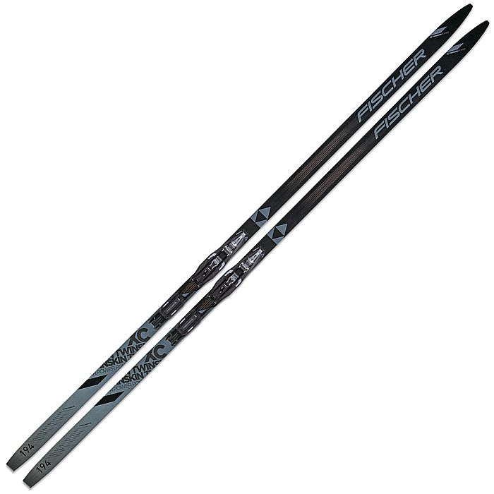 Лыжи беговые FISCHER Twin Skin Pоwer Medium EF IFP (черный)