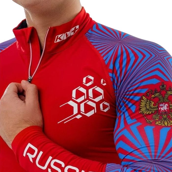 Комбинезон раздельный KV+ Lahti Two Pieces Suit (Lycra) (голубой/красный)