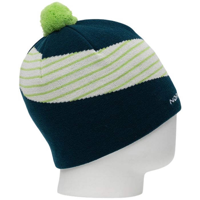 Шапка вязаная NORDSKI Line (желтый/синий)