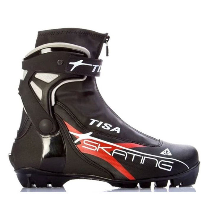 Лыжные ботинки TISA NNN Skate (S85122) (черный/красный)