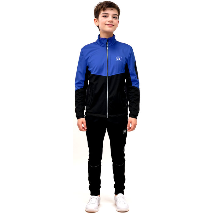 Костюм разминочный детский NONAME On The Move 24 (черный/синий)
