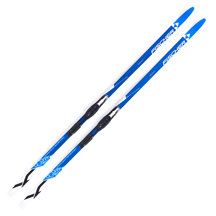 Лыжи беговые FISCHER Sport Glass EF Step IFP (синий)