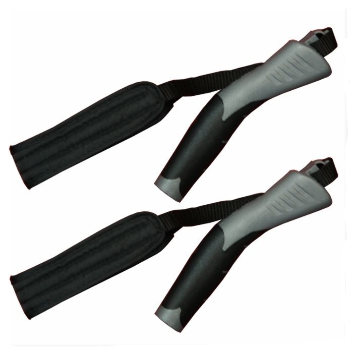 Ручки STC (РГ_28) для лыжных палок, с темляком (черн./серый)