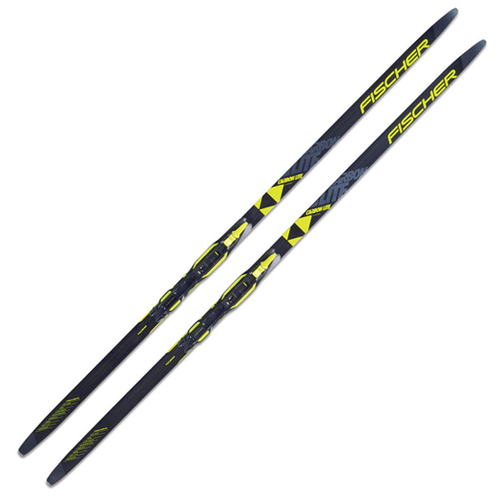 Лыжи беговые FISCHER Carbonlite CL Jr. IFP (черный/желтый)