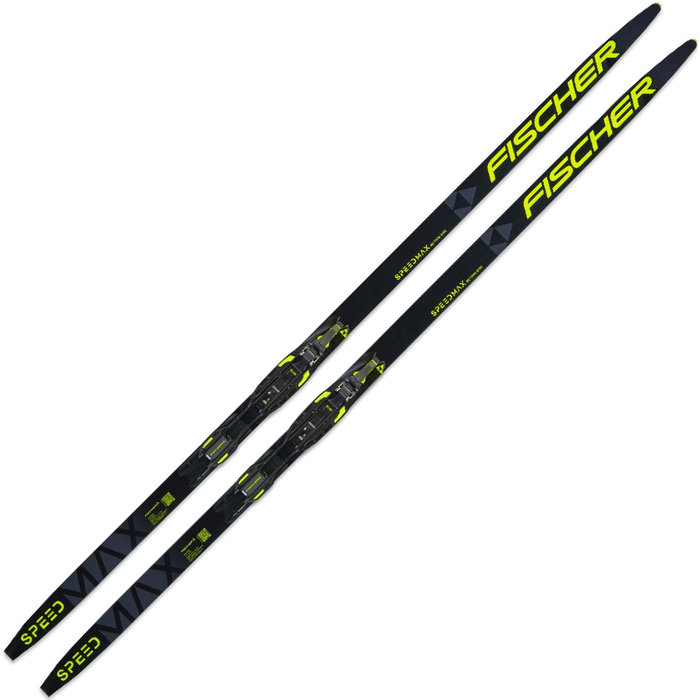 Лыжи беговые FISCHER Twin Skin Speedmax 80 Jr (черный)
