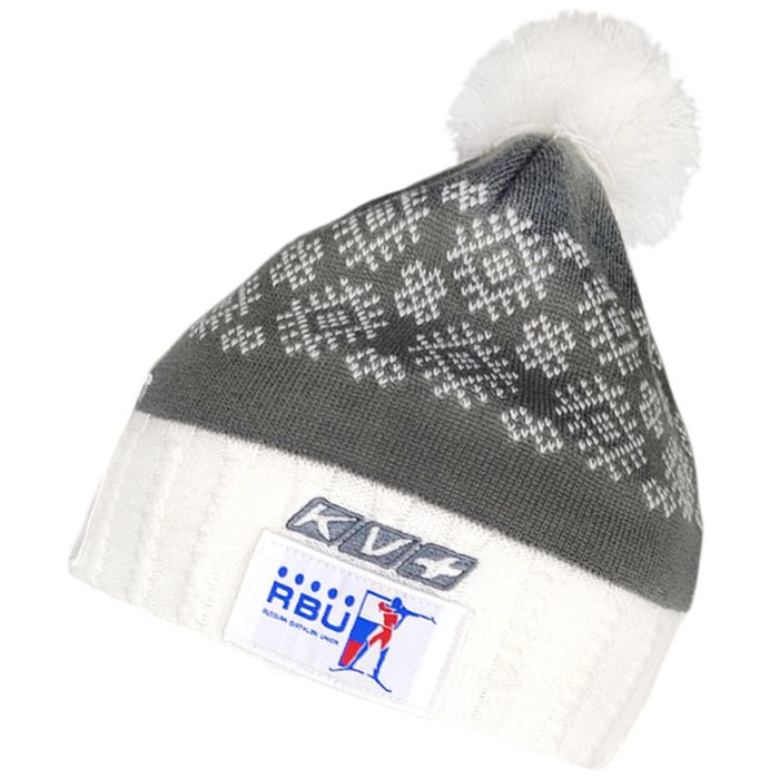 Шапка KV+ Tirol (белый/серый)