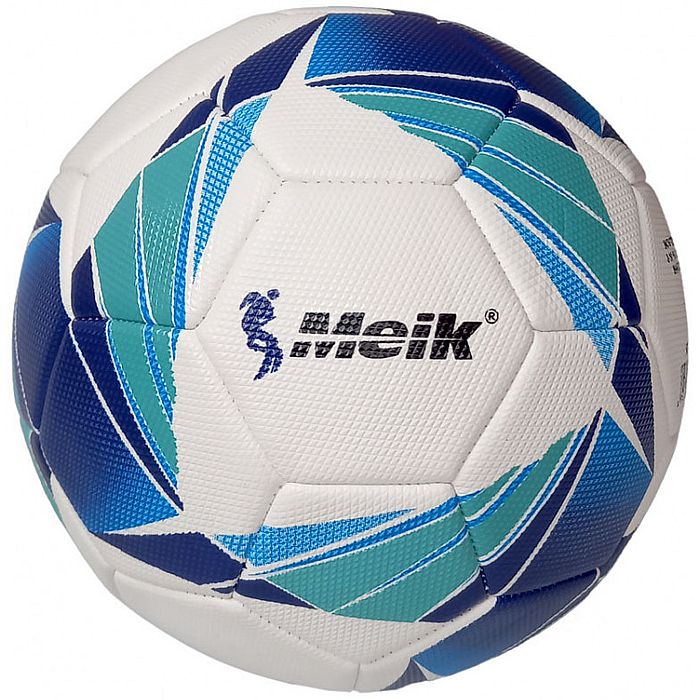 Мяч футбольный MEIK (№5, ТПУ 3,0 мм, 435 гр., маш.сш.) (белый/голубой)