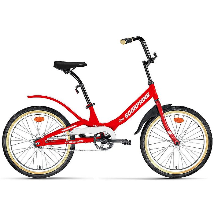 Велосипед FORWARD Scorpions 20 1.0 (красный/белый) (2022)