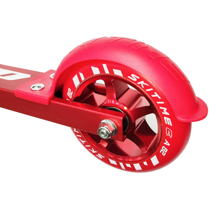 Лыжероллеры SKI TIME Коньковые (550/100х24PU/82A) (белый/красный)