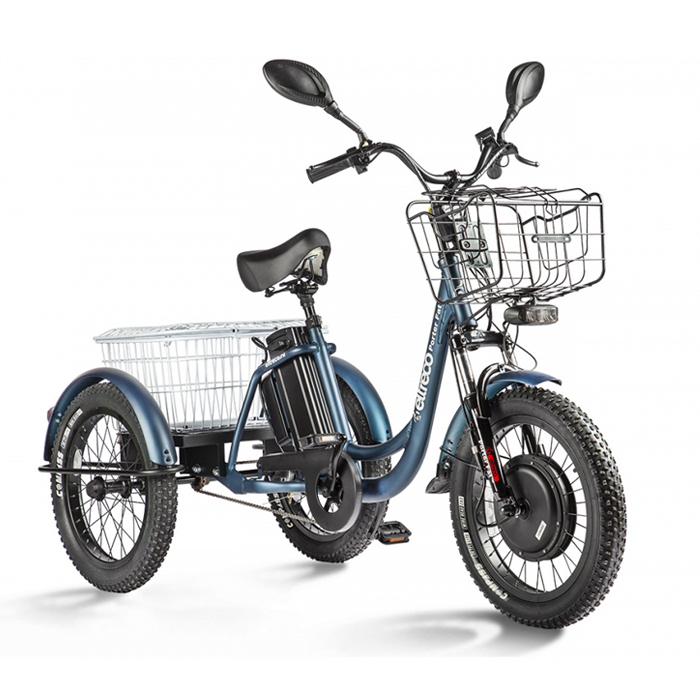 Трицикл ELTRECO Porter Fat 500 (т.синий) (2021)