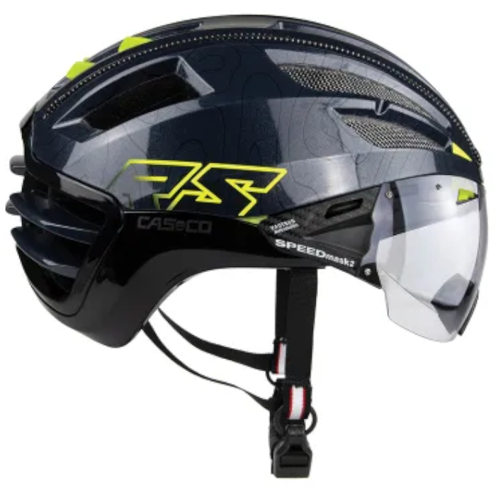 Шлем для велосипеда CASCO SPEEDairo 2 (с визором) (синий)