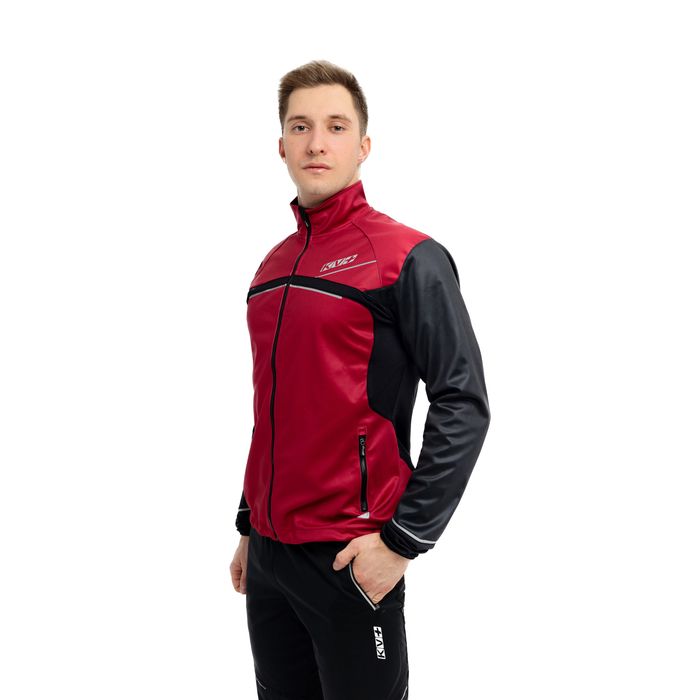 Куртка разминочная KV+ Davos Unisex (красный/черный)