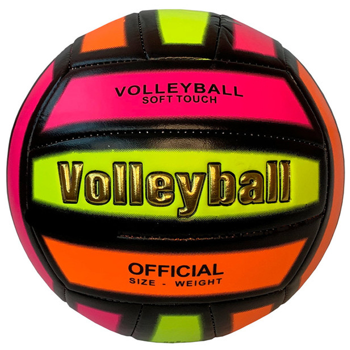 Мяч волейбольный SPORTEX (TPU 2.5, 280 гр.) (розовый/желтый)