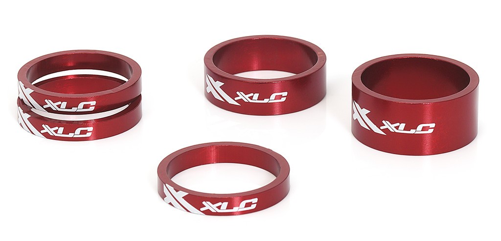 Рулевые XLC A-Head Spacer-Set AS-A02 3 x 5, 1 x 10, 1 x 15, 1 1/8&quot; red