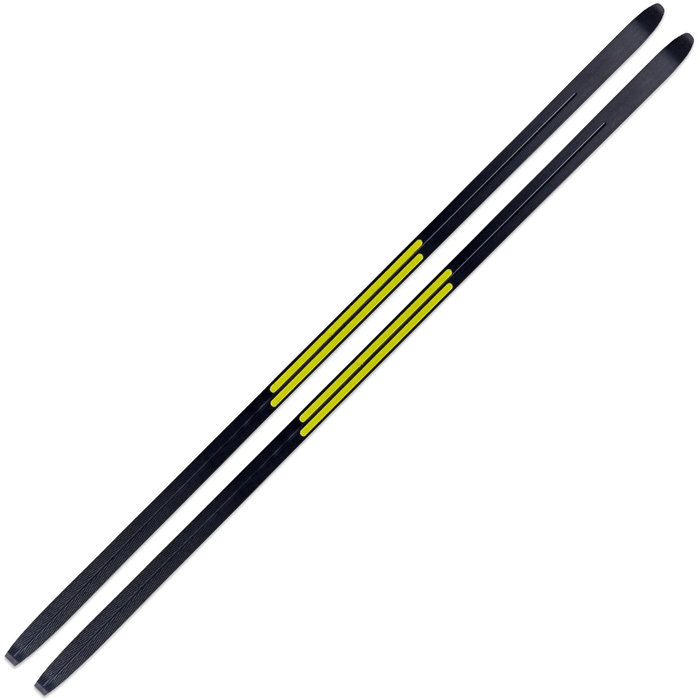 Лыжи беговые FISCHER Twin Skin Sport EF Mounted (с крепл.) (черный)