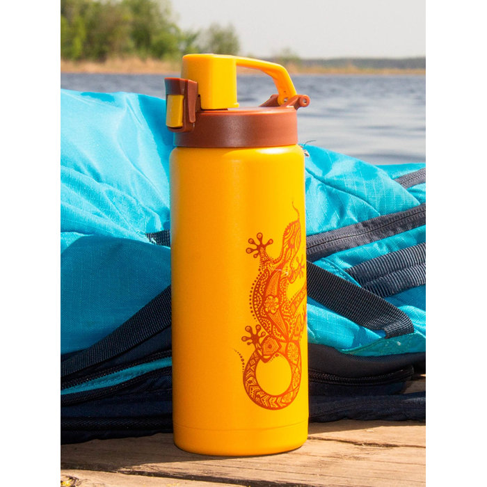 Термокружка Арктика сититерм вакуумная, 0,5 л (желтый)