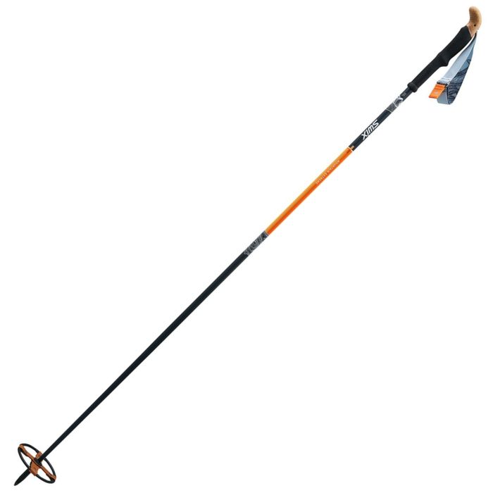 Лыжные палки SWIX (MT610-00) Mountain Extreme (Композит 100%) (черный/оранжевый)