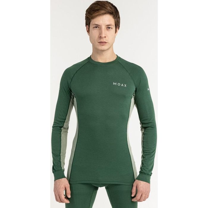 Термобелье мужское (верх) MOAX Race LS (зеленый)
