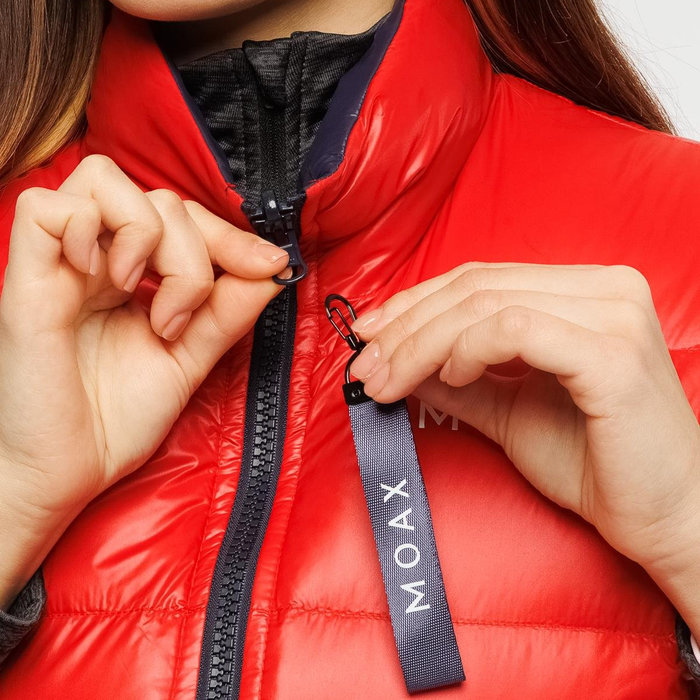 Жилет утепленный женский MOAX Club Duo (красный/синий)