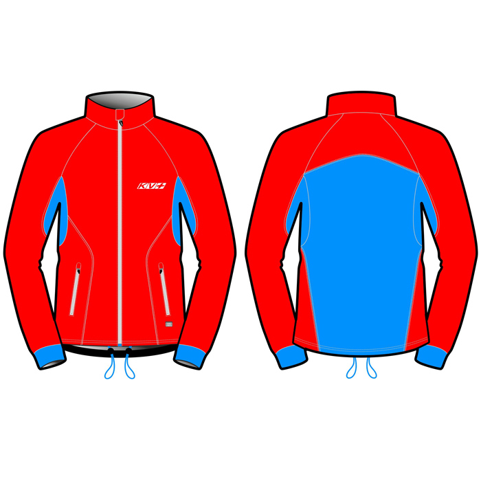 Куртка разминочная KV+ Cross Jacket (красный)