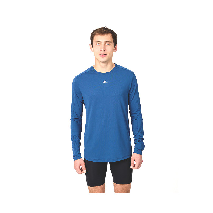 Лонгслив для бега NORDSKI Upcast (темно-синий)