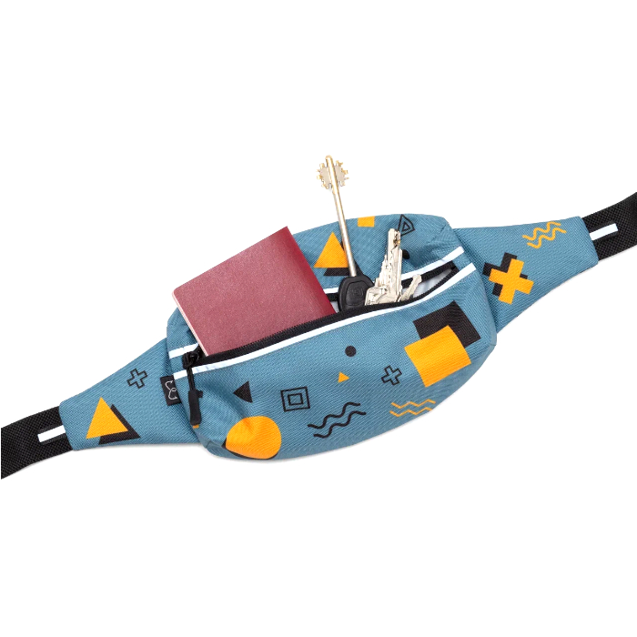 Сумка поясная ENKLEPP Marathon Waist Bag (голубой/оранжевый)