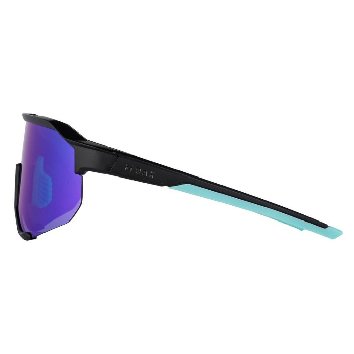 Очки спортивные MOAX Taper (черный/бирюзовый)