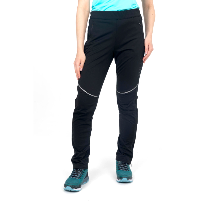 Брюки разминочные женские MOAX Solo Full zip (черный)