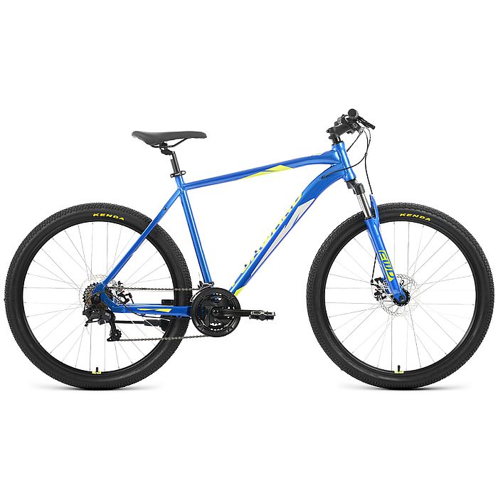 Велосипед FORWARD Apache 27,5 2.2 D (синий/зеленый) (2022)
