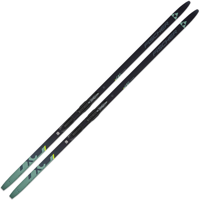 Лыжи беговые FISCHER Twin Skin Sport EF Mounted (с крепл.) (черный)