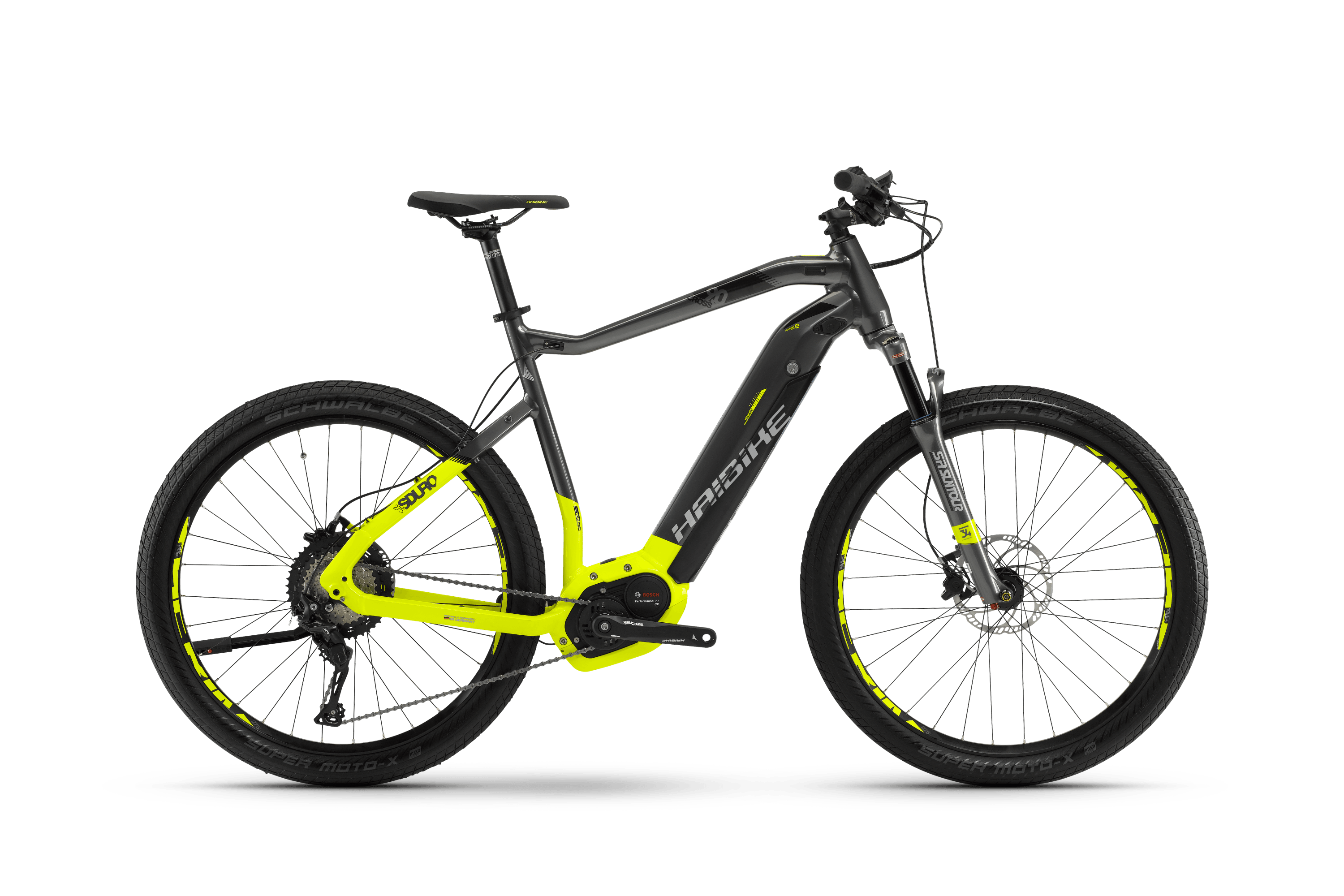 Электровелосипед HAIBIKE Sduro Cross 9.0 men 500 Wh. (т.серый) (2018)