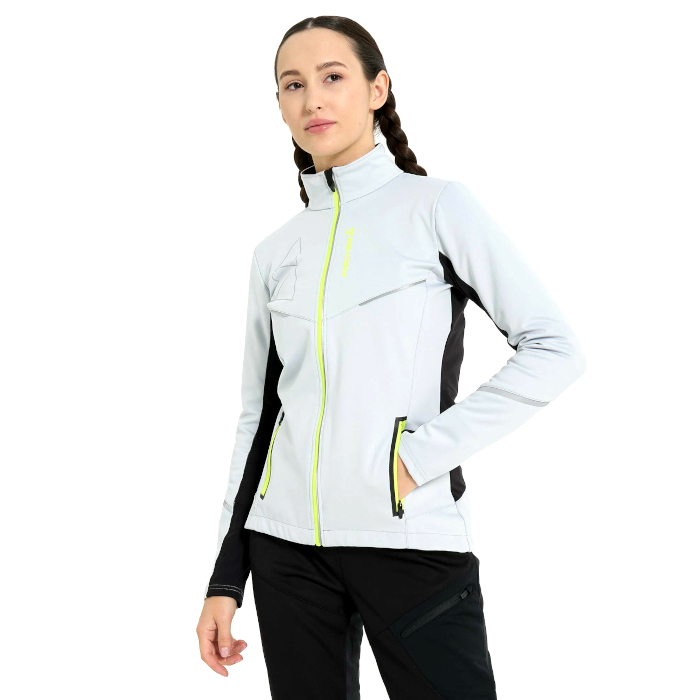 Куртка разминочная женская FISCHER Softshell Light (серый)