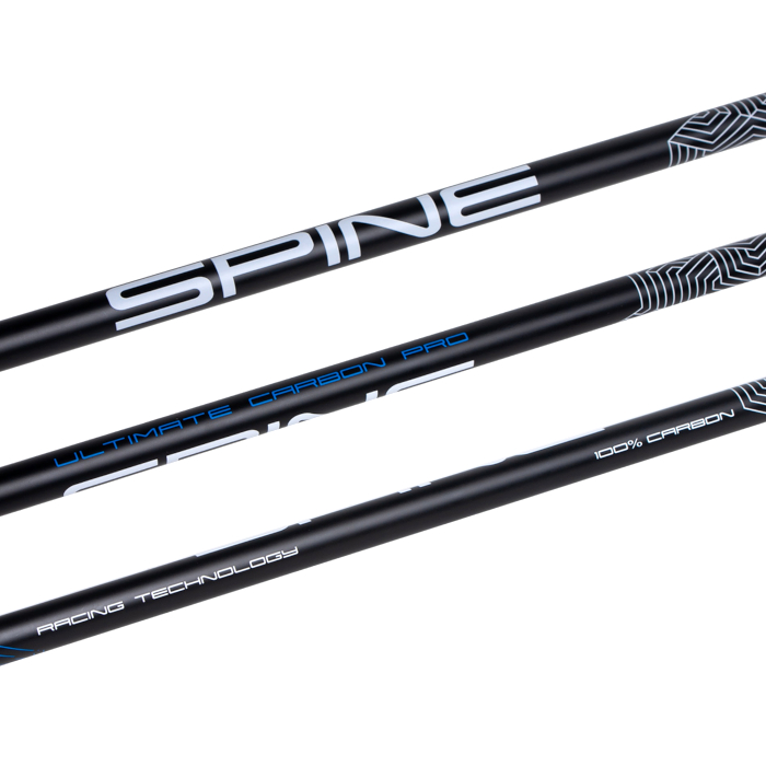 Лыжные палки SPINE Ultimate Carbon Pro (Карбон 100%) (черный/синий)