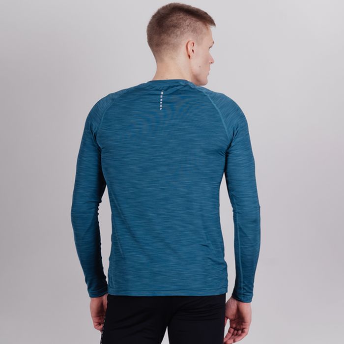 Лонгслив для бега NORDSKI Pro (темно-бирюзовый)