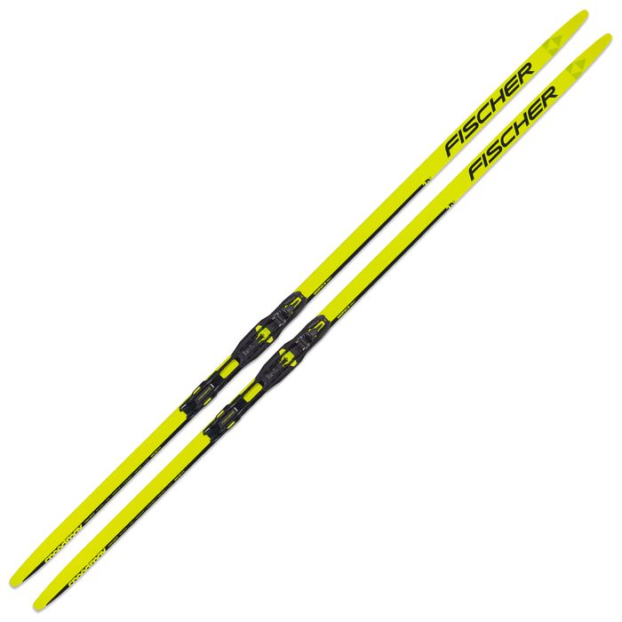Лыжи беговые FISCHER Speedmax 3D Twin Skin Stiff IFP (черный/желтый)