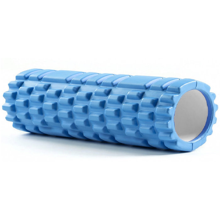 Ролик для йоги SPORTEX пустотелый, 30x10 см (голубой)