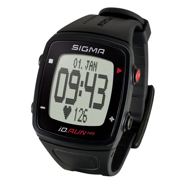 Часы спортивные SIGMA ID.RUN HR (часы c GPS, встроенный пульсомер, секундомер) (24900) (черный)
