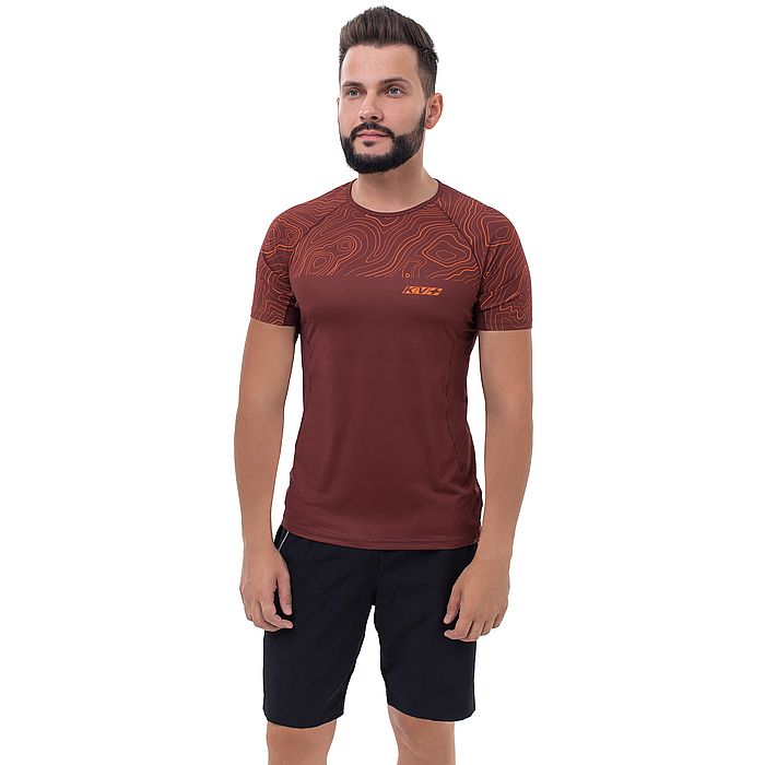 Футболка для бега KV+ Sprint Wave (бордовый)