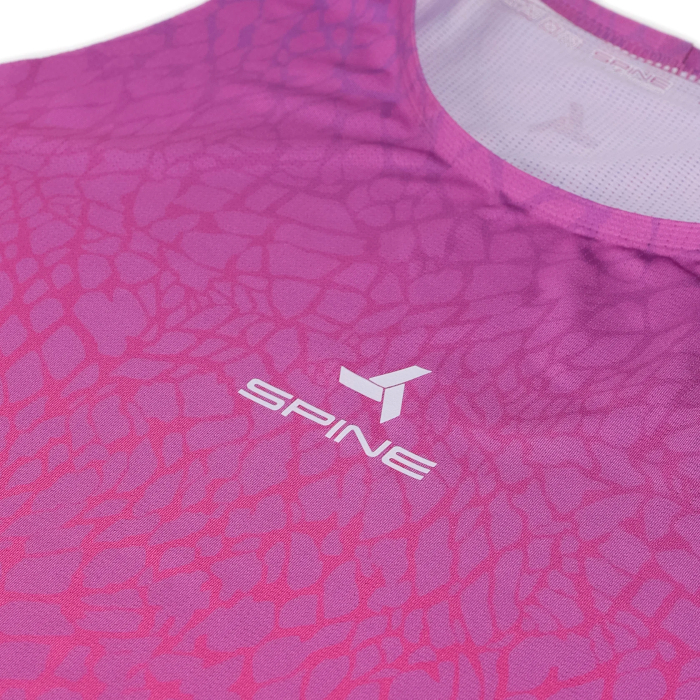 Майка для бега мужская SPINE Running (розовый/фиолетовый)