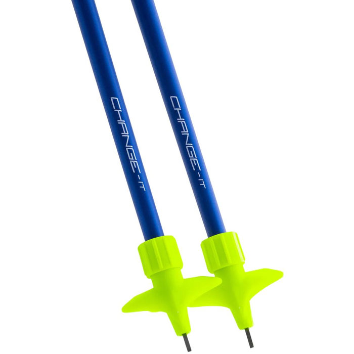 Лыжные палки 4KAAD Code HD Ultimate (Карбон 100%) (голубой/белый)