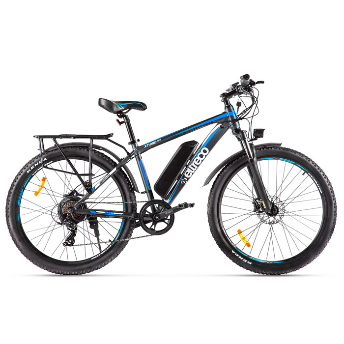 Электровелосипед ELTRECO XT 850 new 500 Wh (серый/синий) (2020)